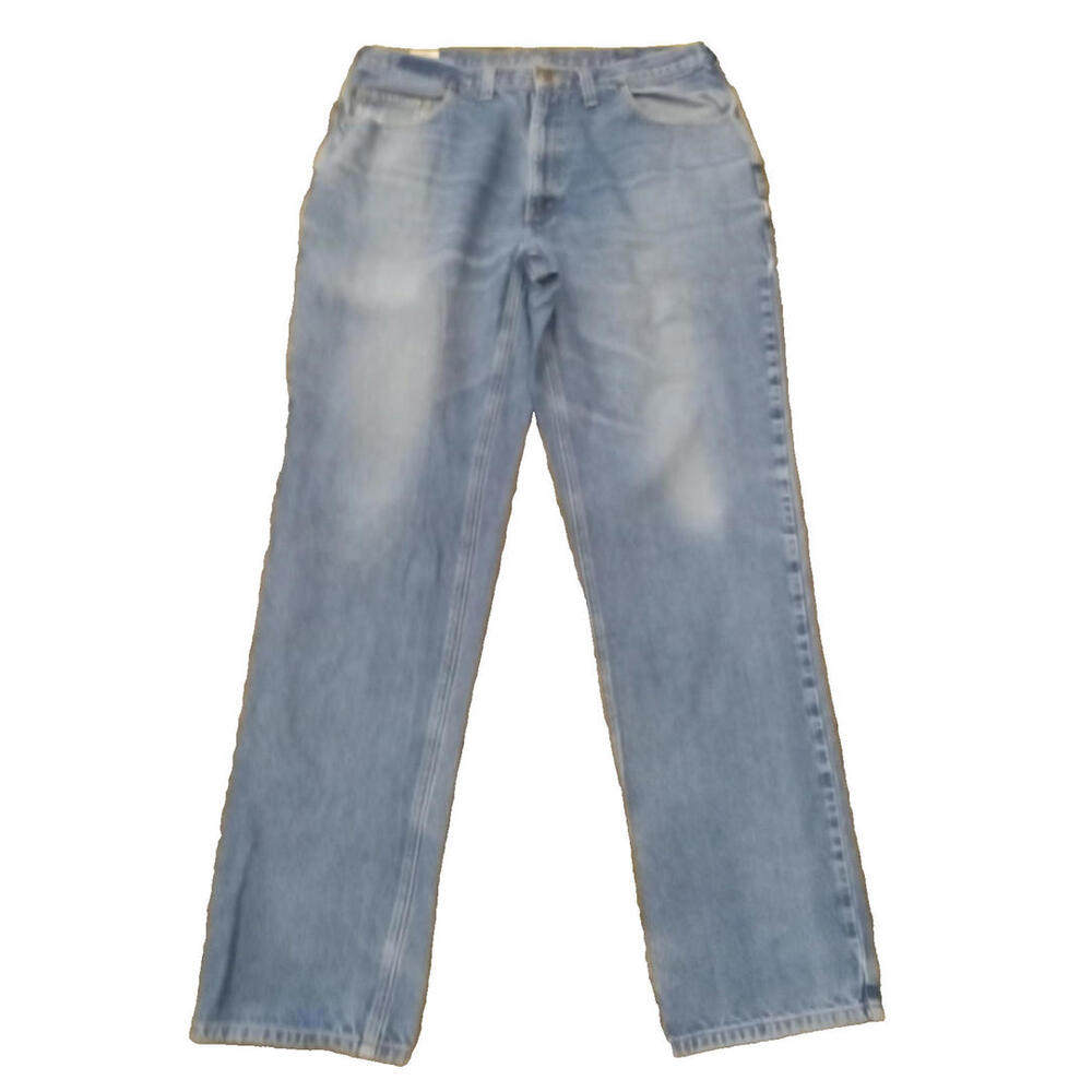 Carhartt Relaxed Fit Jeans Men's 38x36 Blue Denim Medium Wash Straight Leg